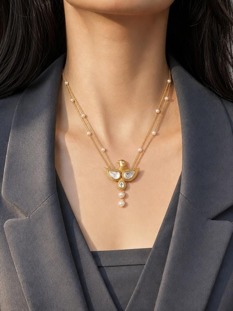 Bird Statement Necklace Set