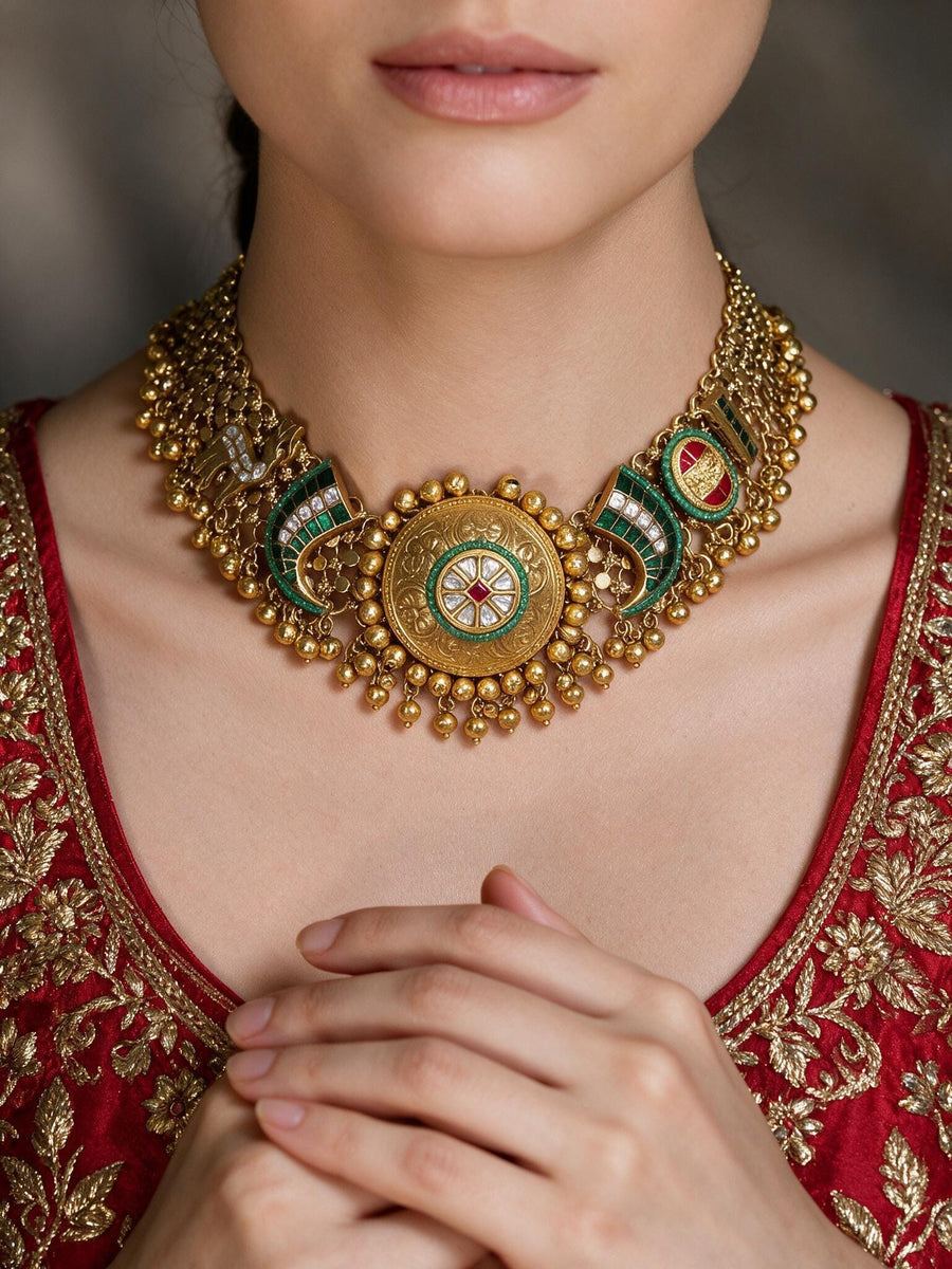 Heer Mahal Kundan Necklace