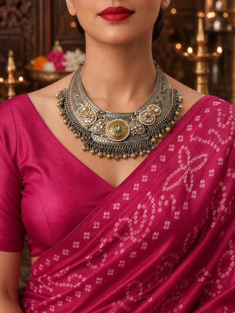 Kavelya Oxidised Necklace