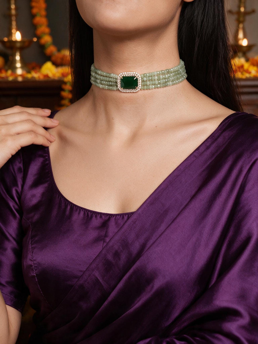 Elegant Green Choker