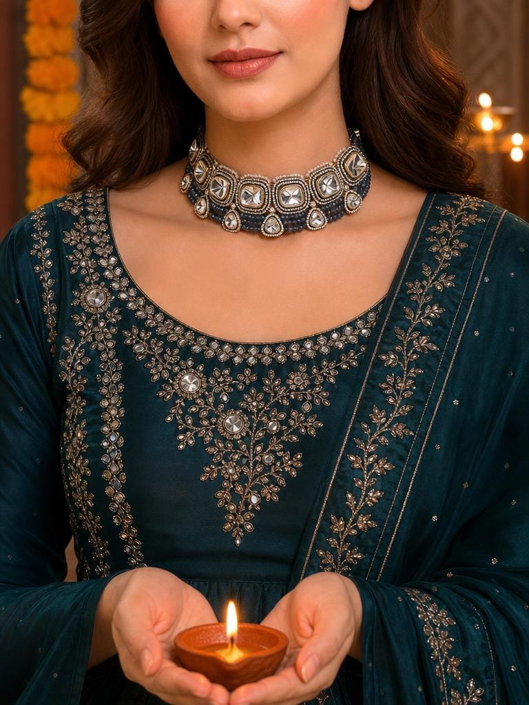 Heartfelt Choker With Earrings