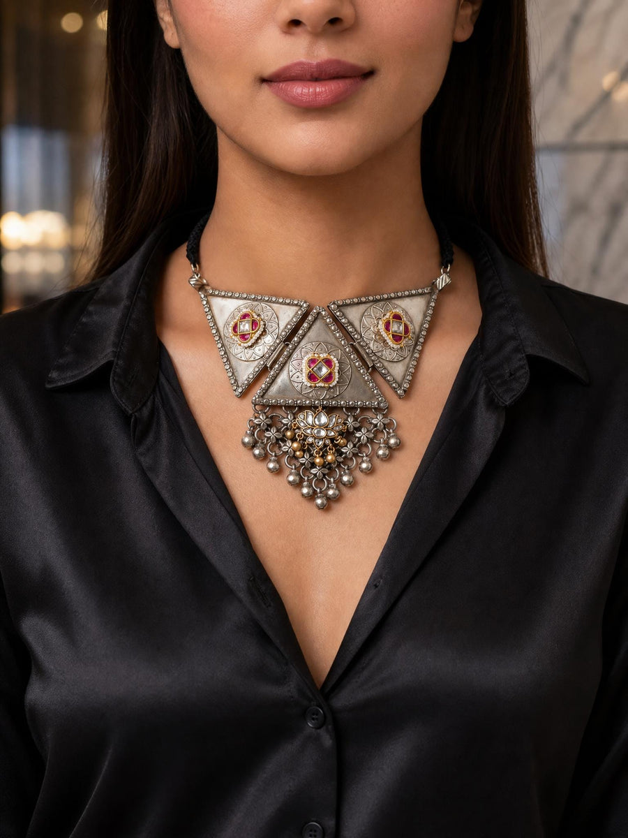 Cavirae Oxidised Necklace
