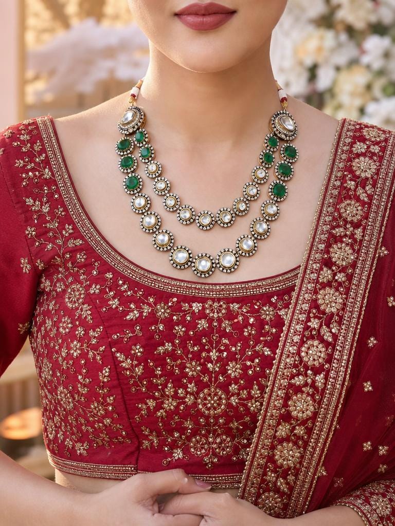 Noor-e-Nazaakat Polki Necklace Set