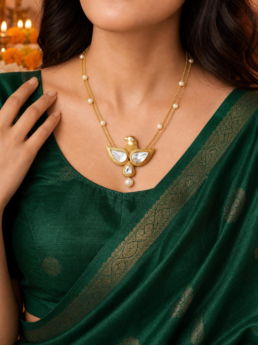 Bird Statement Necklace Set