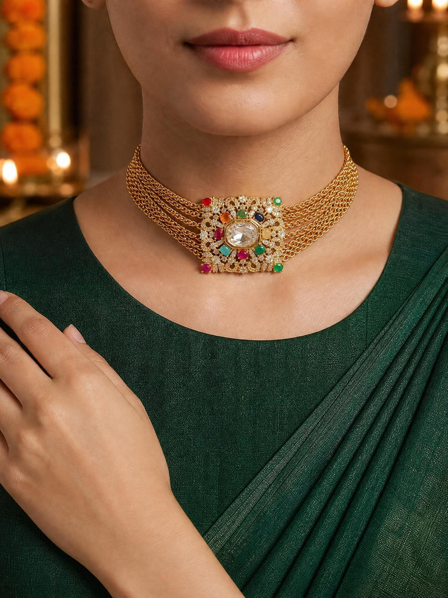Vavya Choker necklace set