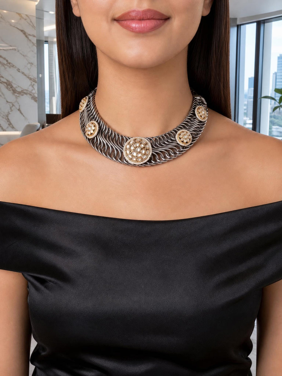 Ilyvane Oxidised Necklace