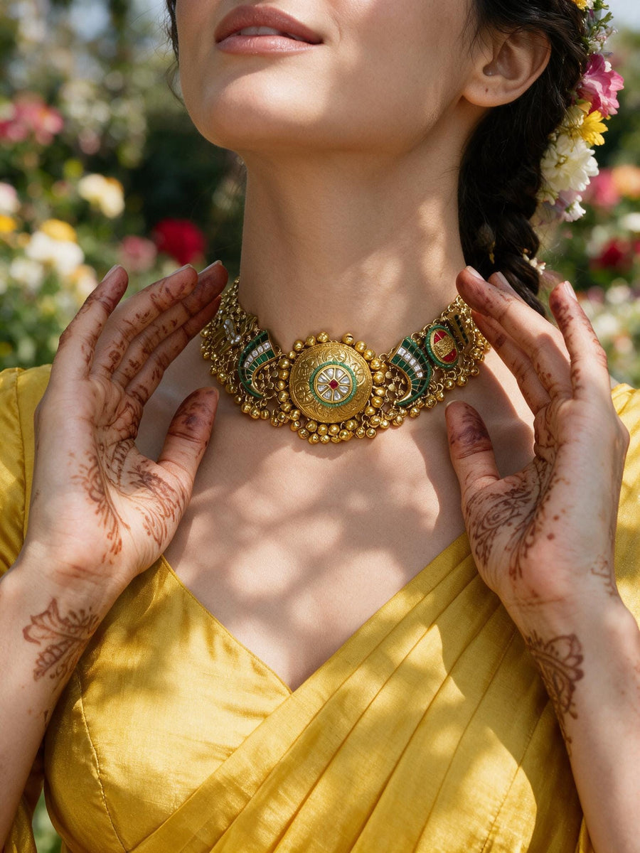 Heer Mahal Kundan Necklace