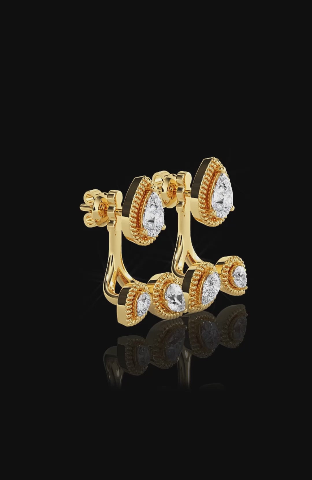 Opulent Cascade 2 in 1  Earrings