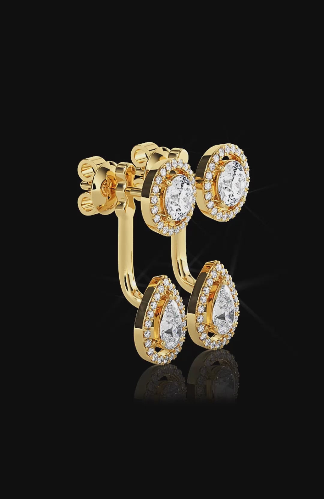 Luminous Halo 2 in 1 Earrings