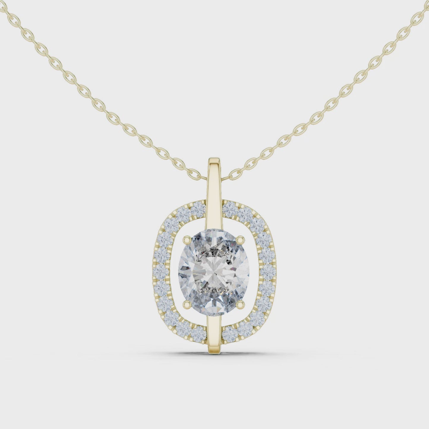 Rose Gold Orbit Necklace