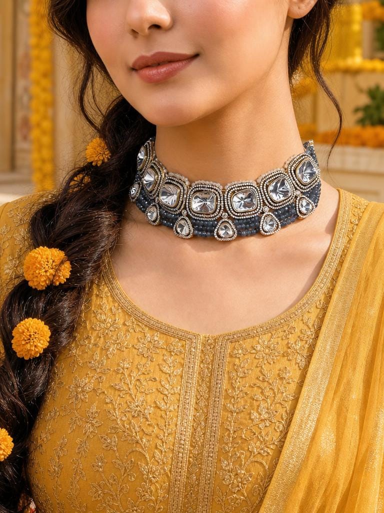 Heartfelt Choker With Earrings