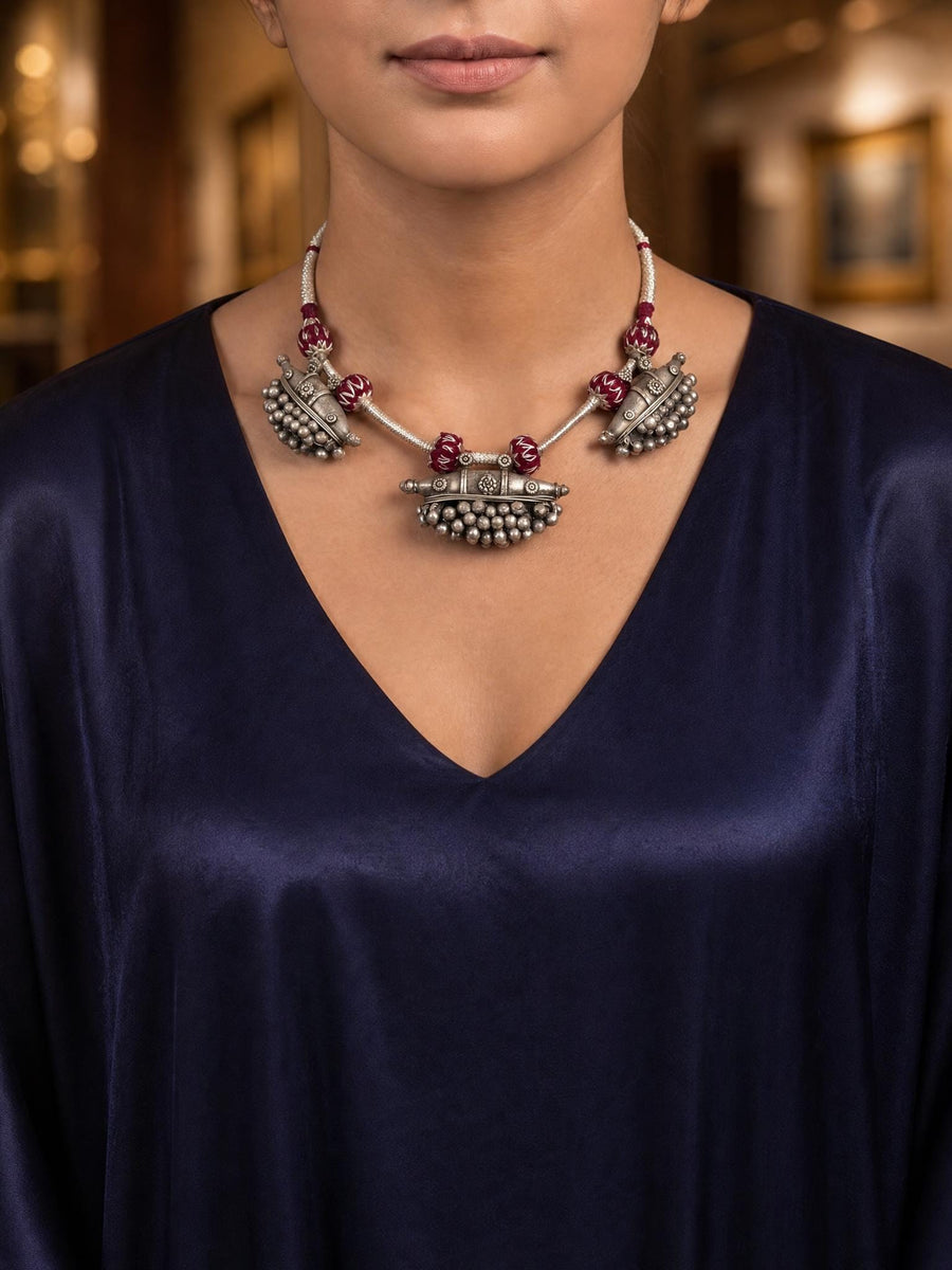 Zovanya Oxidised Necklace