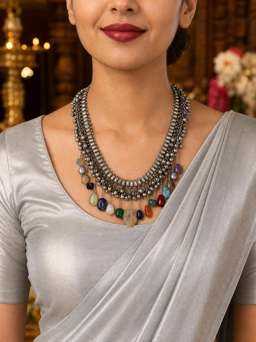 Tiered Multi-Drop Necklace