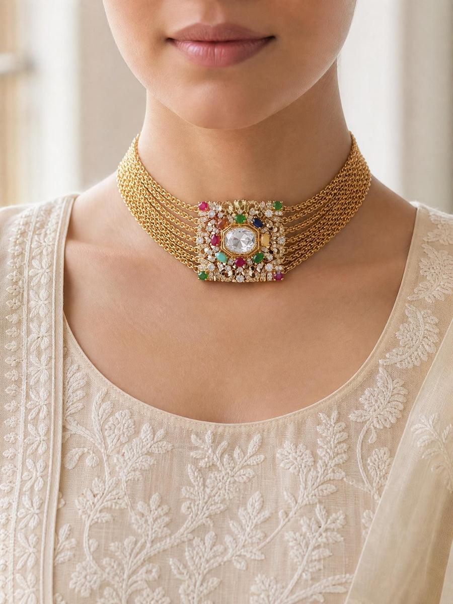 Vavya Choker necklace set