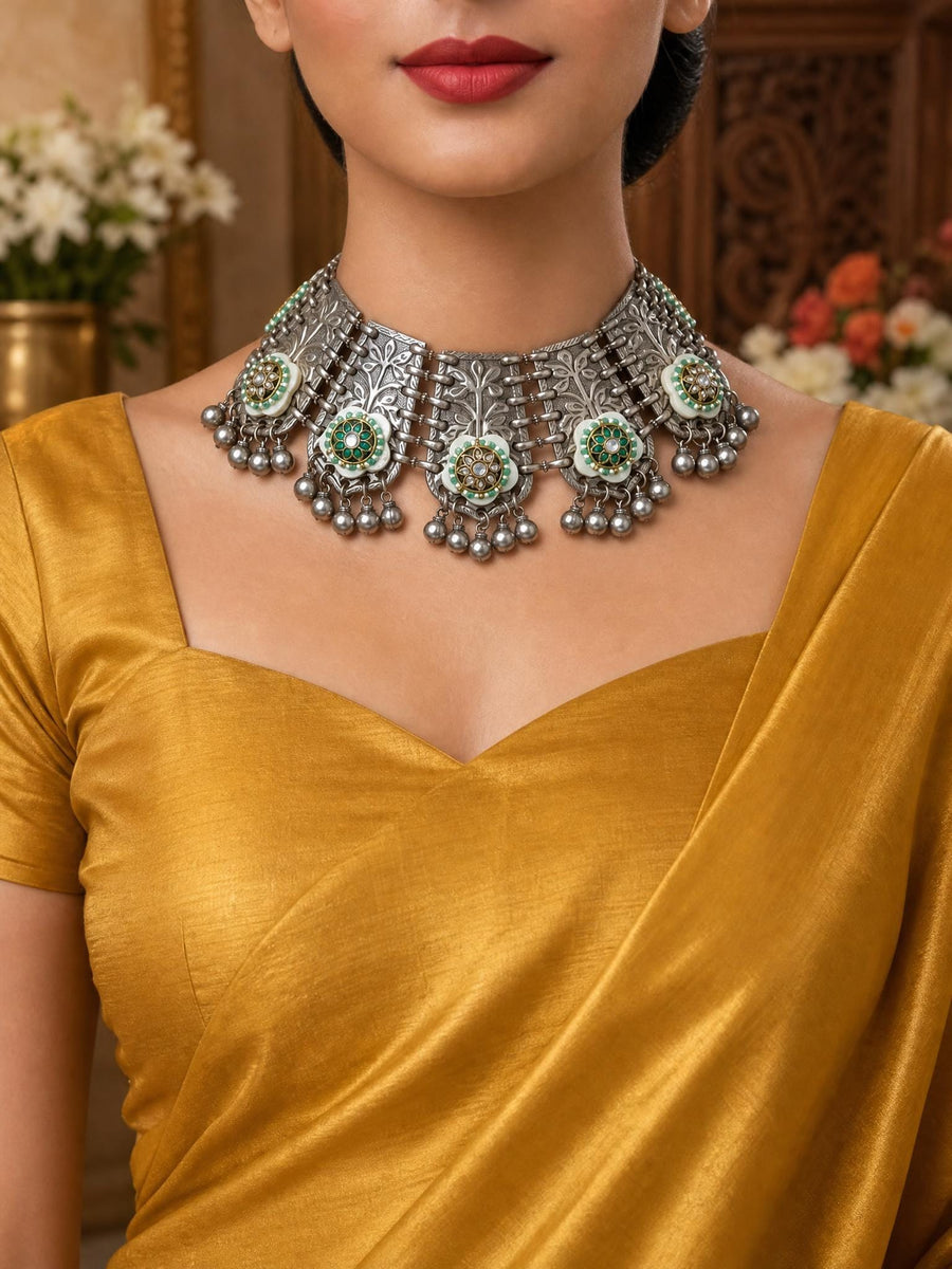 Orevisha Oxidised Necklace