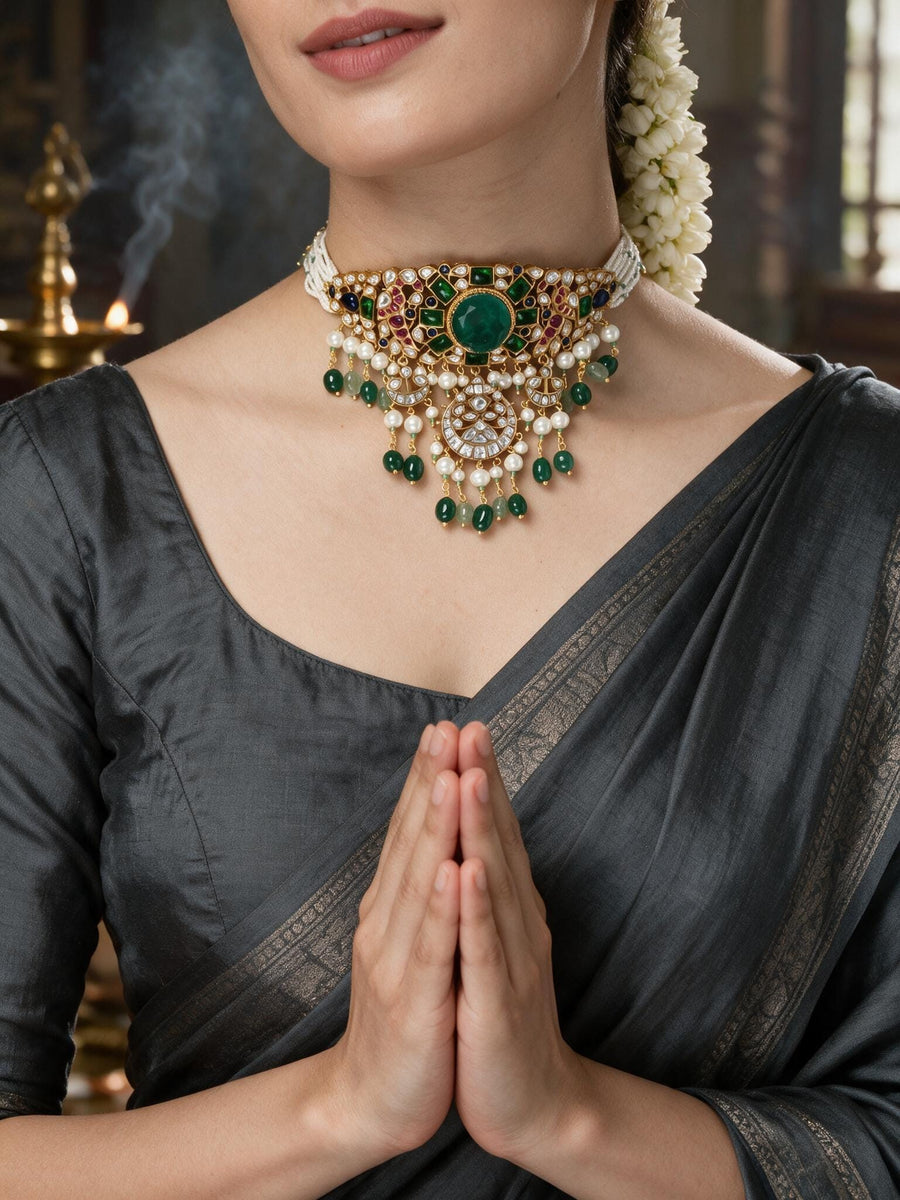 Rajkumari  Grandeur  Choker Necklace Set