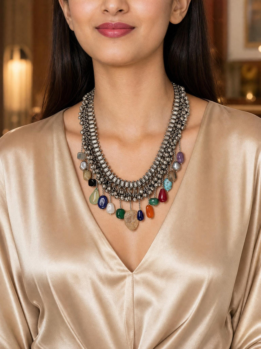 Tiered Multi-Drop Necklace